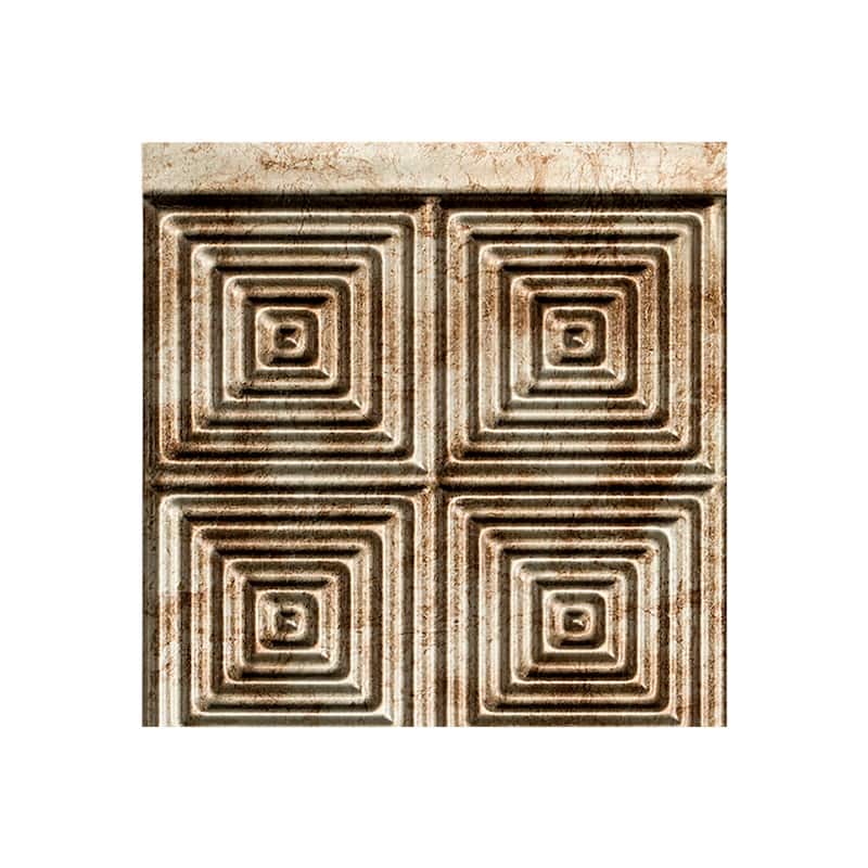 FASÄDE Miniquattro Decorative Vinyl Backsplash Panel - 6x6 Inch Sample - Bermuda Bronze
