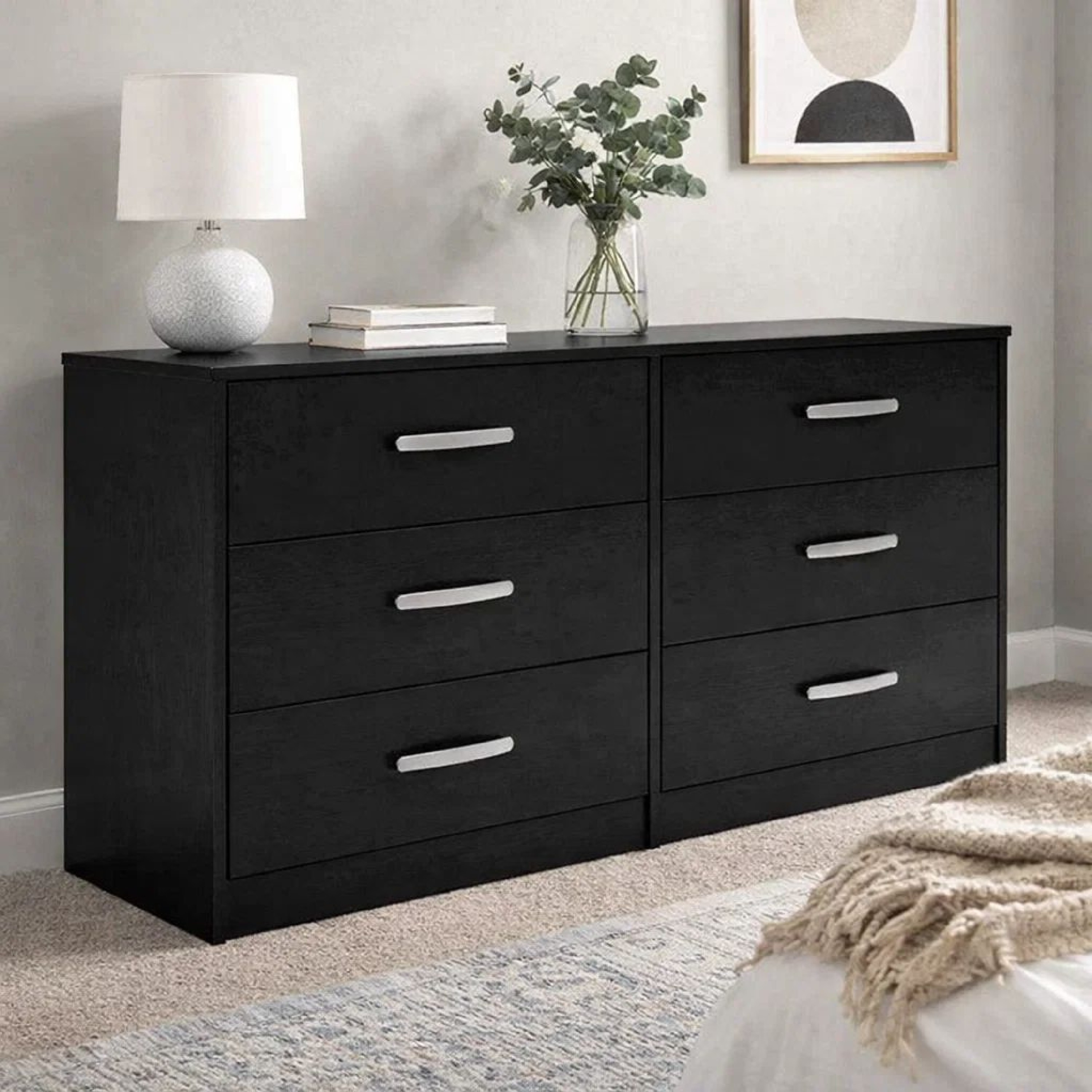 matte black dresser AVAILABLE! Free Shipping! Dixie Highboy Chest Vintage Antique Tall Drawers Gothic paired with gold handles and legs give a striking stylish look YAURA 47" Wide Handle-Free Modern