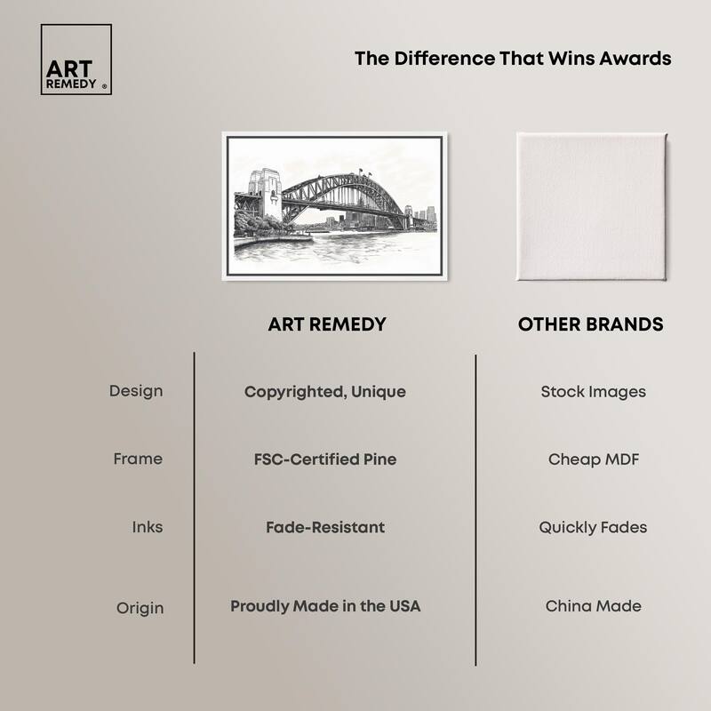 Lines of the Bridge Canvas by Art Remedy