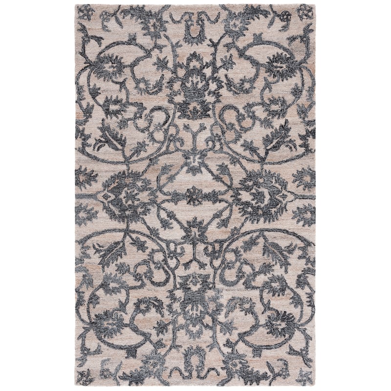 SAFAVIEH Handmade Anatolia Liilia Rug - 5' x 8' - Beige/Black