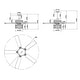 preview thumbnail 11 of 11, Dillon 52 Inch Imitation Wood Finish Clear Glass Ceiling Fan with Remote