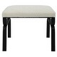 preview thumbnail 1 of 4, Uttermost 23749 Diverge 23" Wide Bench Black / White