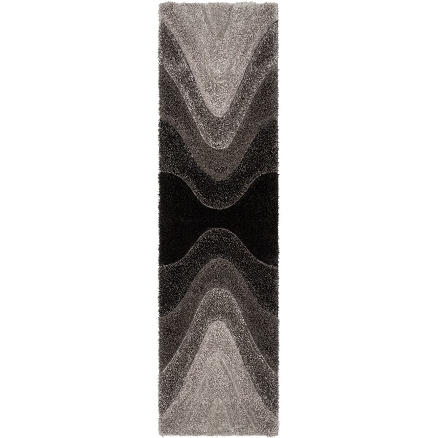 Well Woven San Francisco Luz Geometric Modern Carved Shag Area Rug