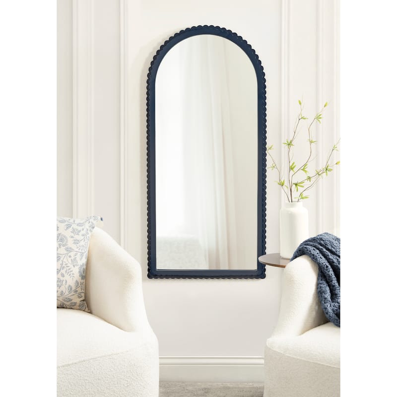 Kate and Laurel Scallia Wooden Arch Mirror