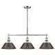 preview thumbnail 3 of 7, Golden Lighting 3306-LP PW Orwell 3 Light 36" Wide Linear Pendant