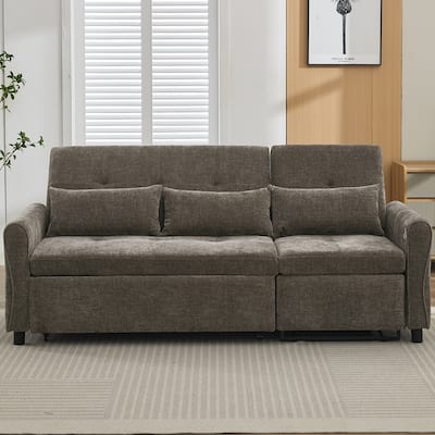 2-in-1 Sofa 82" Three-seater Sofa with a Sofa Bed