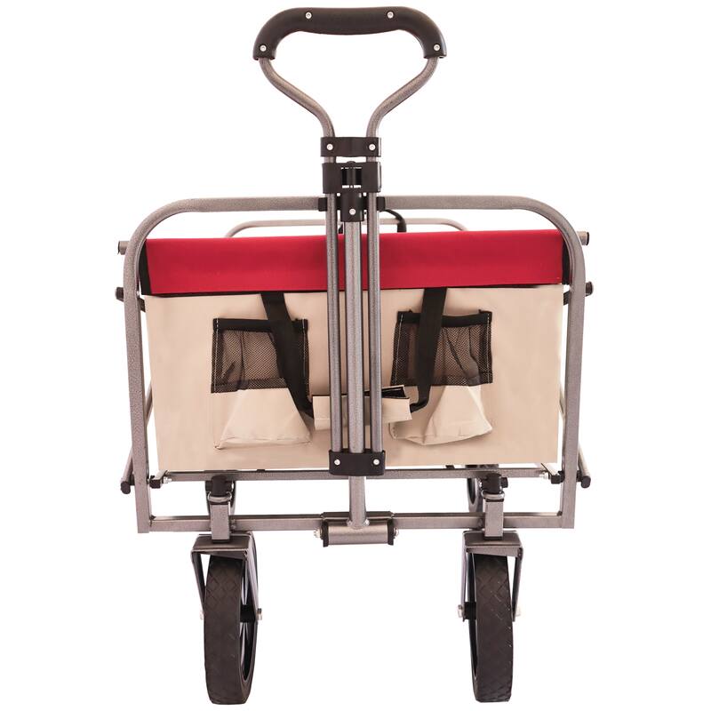 Collapsible Beach Trolley Cart Camping Folding Wagon