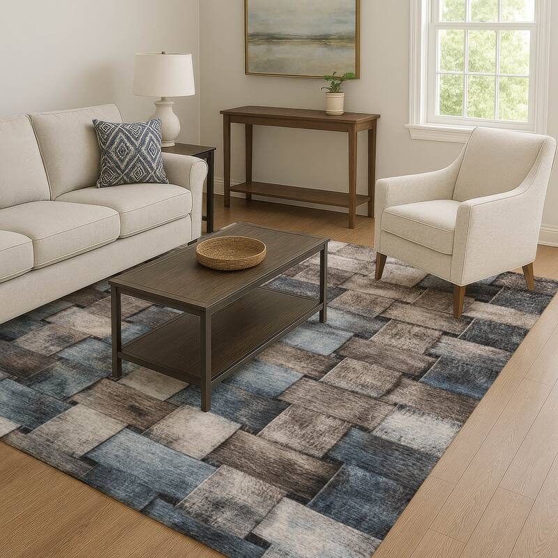 Premium Washable Super Soft Basketweave Mayfield Rug
