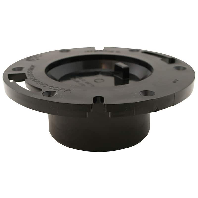 Jones Stephens C50341 3 X 4 ABS Flat Closet Flange With Knockout - Blue - Blue
