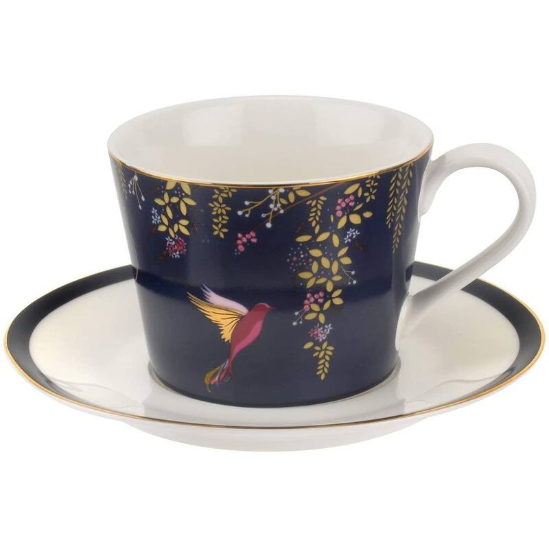 Sara Miller for Portmeirion London Chelsea Teacup and Saucer - 8 oz.
