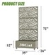 preview thumbnail 67 of 103, 72 in Metal Movable Planter Box with Trellis Privacy Screen Lockable Wheels