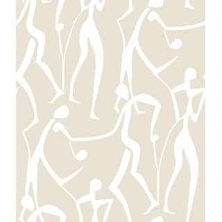 York Wallcoverings Joyful Dancers Nude Wallpaper