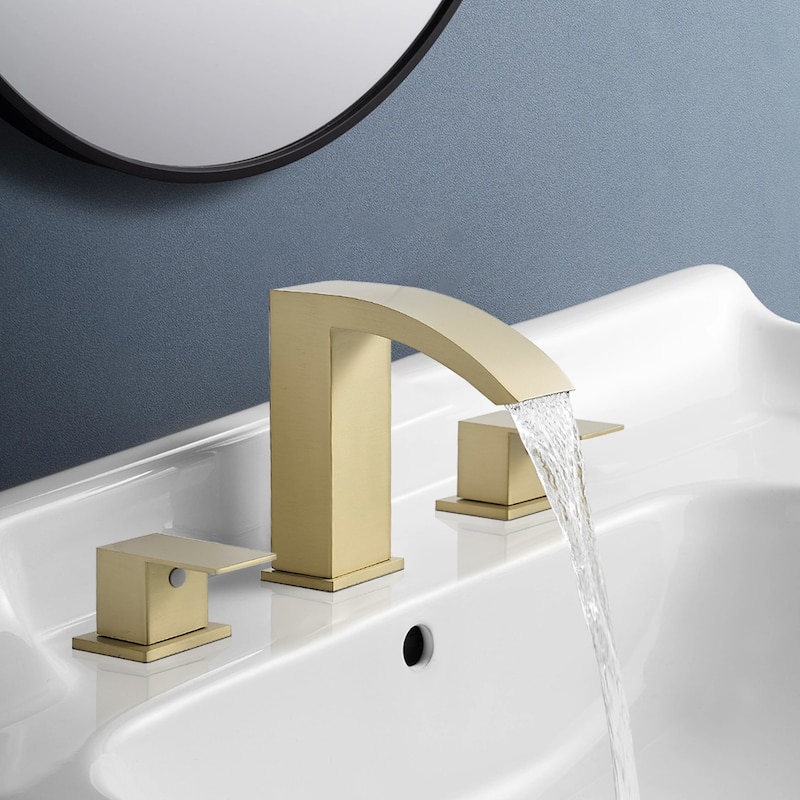 Topcraft Stainless Steel Two Handle Bathroom Sink Faucet