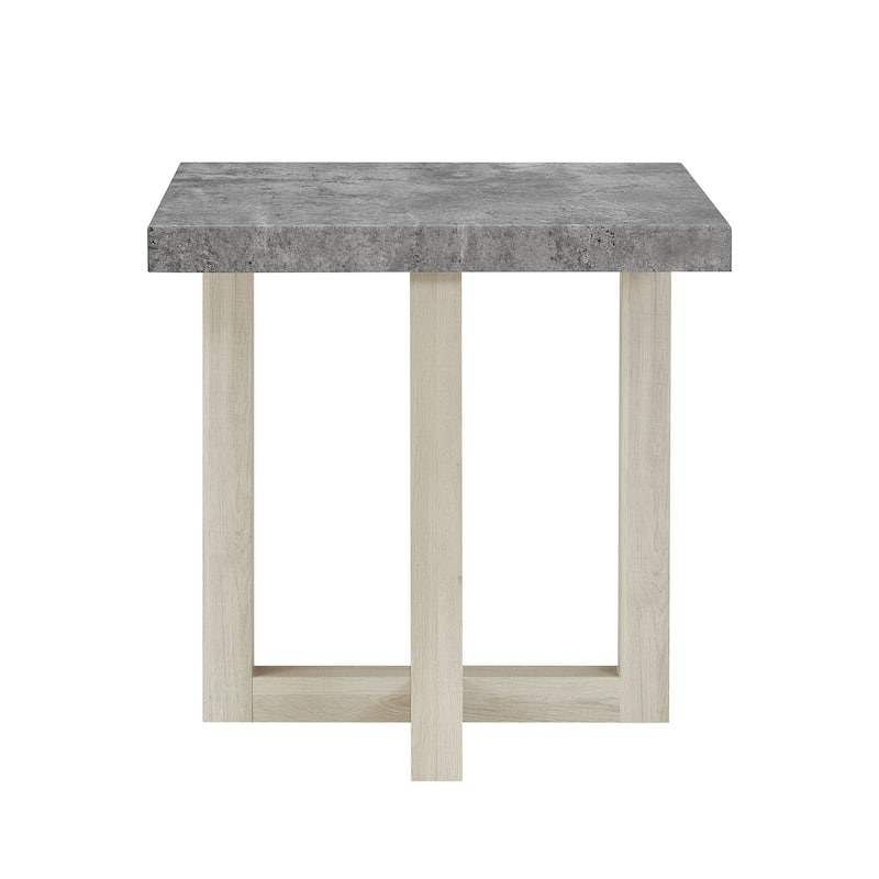 Roundhill Furniture Luno Contemporary End Table