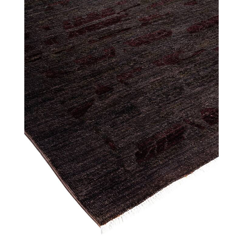 Vibrance, One-of-a-Kind Hand-Knotted Area Rug - Brown, 8' 10" x 12' 2" - 8' 10" x 12' 2"