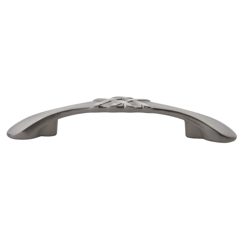 GlideRite 5-Pack 3 in. Center Satin Pewter Braided Cabinet Pulls - Satin Pewter