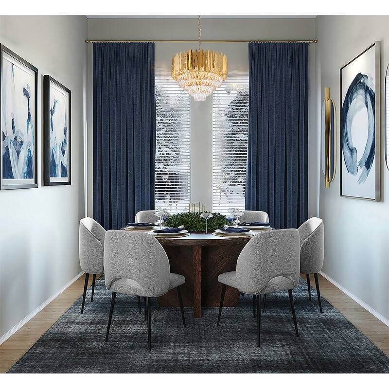 Transitional 15-Light Gold Crystal Chandelier