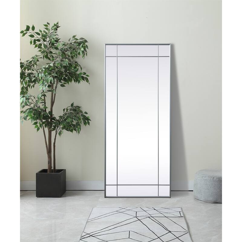 Elegant Lighting MR3FL3070 Viola 30" W x 70" H Rectangular Framed