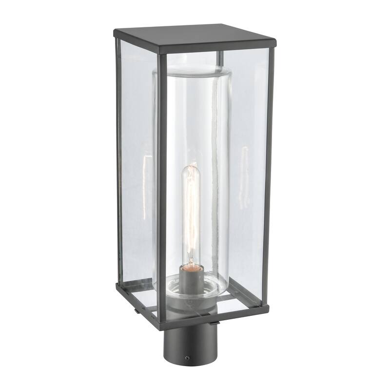 Elk Home Augusta 19.75'' High 1-Light Outdoor Post Light - Matte Black