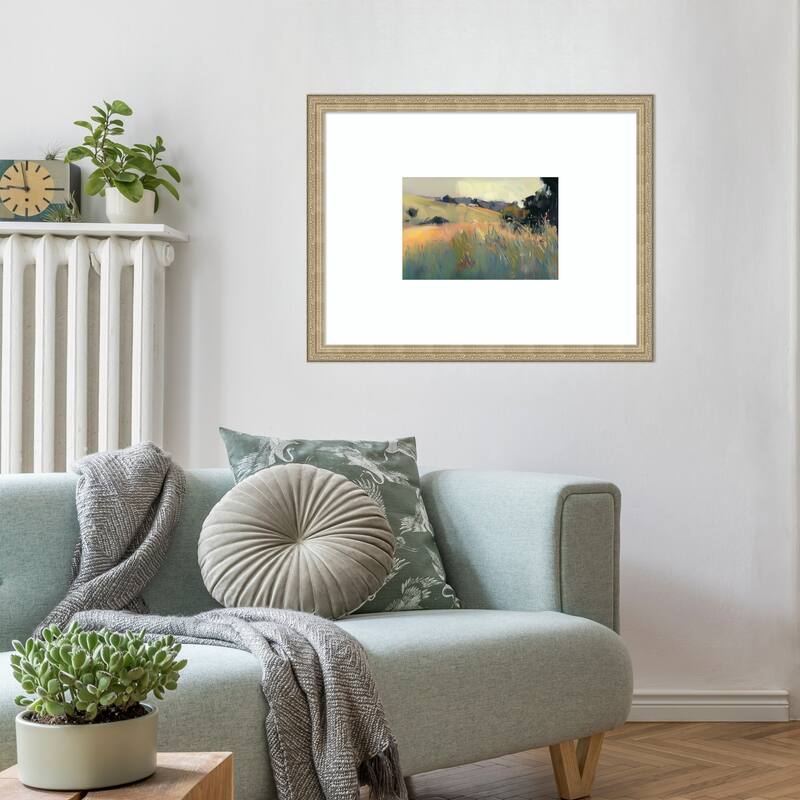 Tranquil Plains No. 2 by Elara Yasna Wood Framed Wall Art Print