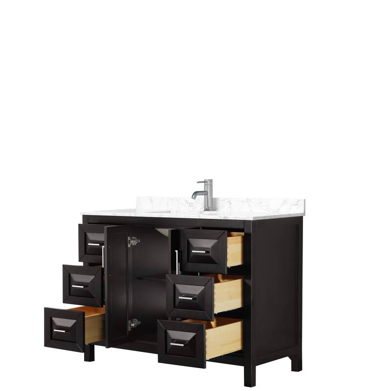 Daria 48 Inch Single Vanity, Cultured Marble Top