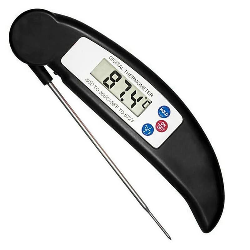 Instant Read Digital Food Thermometer - Black