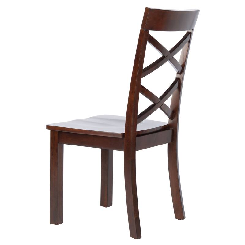 SAFAVIEH Nila Brown Dining Chair - 18.5" W x 21.3" L x 38" H - 19Wx21Dx38H