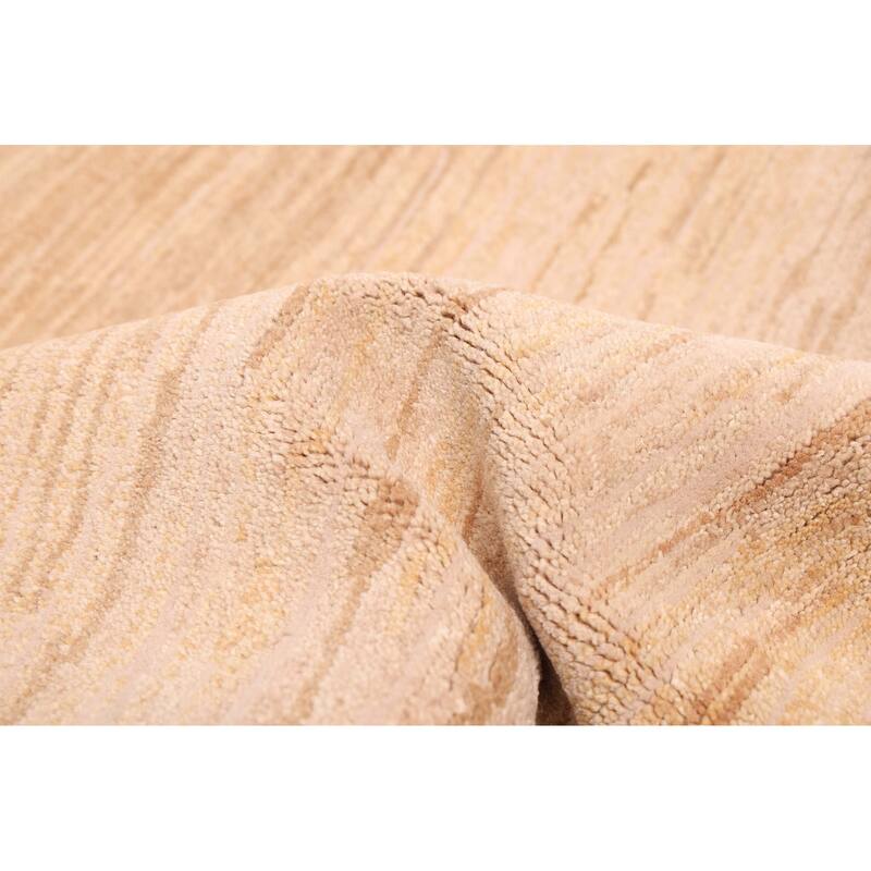 ECARPETGALLERY Hand-knotted Opulence Beige Wool Rug - 5'11 x 9'1