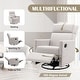 preview thumbnail 36 of 49, Roomfitters Modern Upholstered Rocker Nursery Chair, Plush Seating Glider Swivel Recliner Chair, Beige