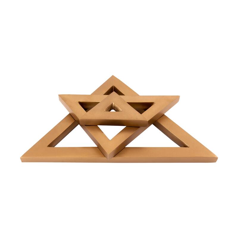 Elk Home Antique Brass Metal 10 Inch Wide Ornamental Accessory - Antique Brass