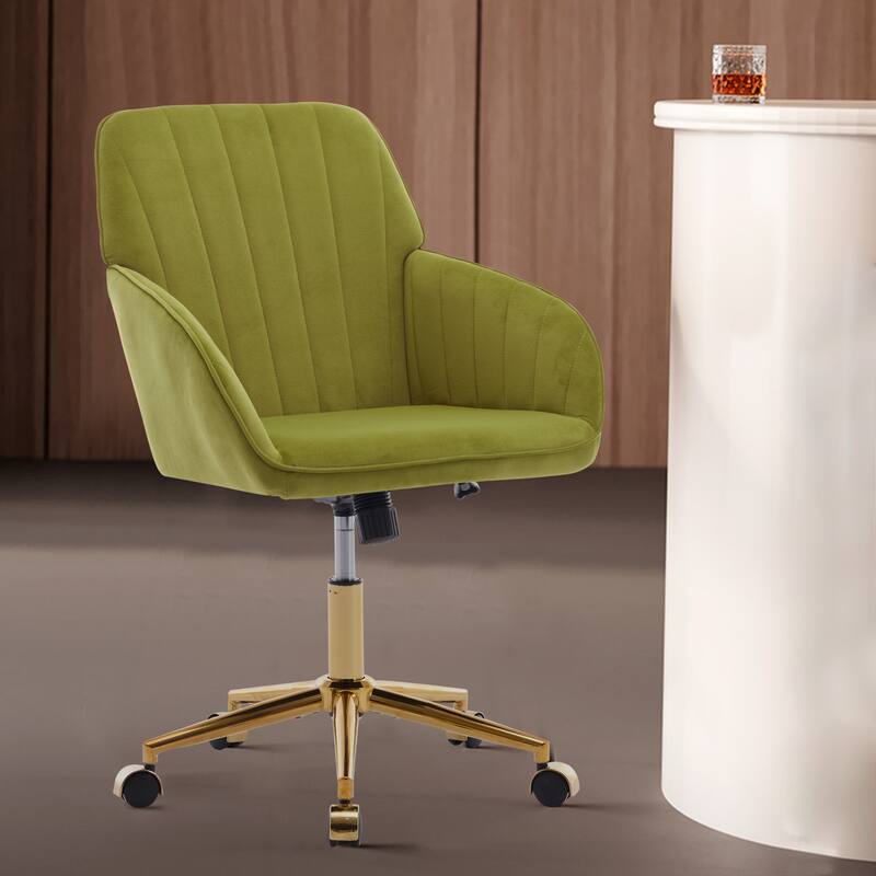 Modern Upholstered Swivel Office Chair