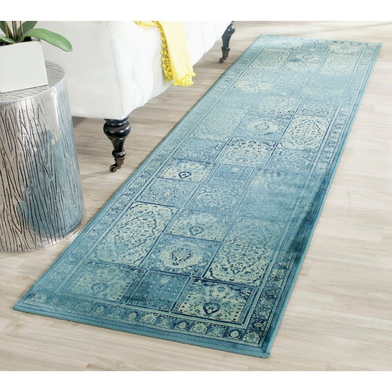 SAFAVIEH Vintage Distressed Boho Donielle Oriental Rug - 2'2" x 10' Runner - Turquoise/Multi