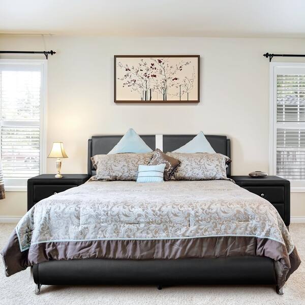 slide 2 of 20, camdenisle Home Decor Carlton Bed, Queen, Black