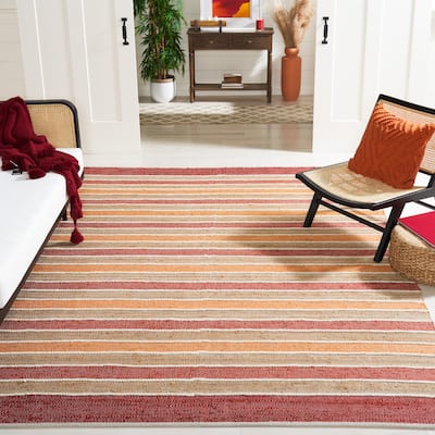 SAFAVIEH Handmade Striped Kilim Tenisha Stripe Wool Rug
