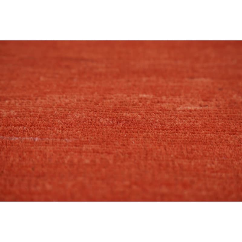 Modern Gabbeh Oriental Area Rug Hand-Knotted Contemporary Wool Carpet - 5'0" x 6'6"