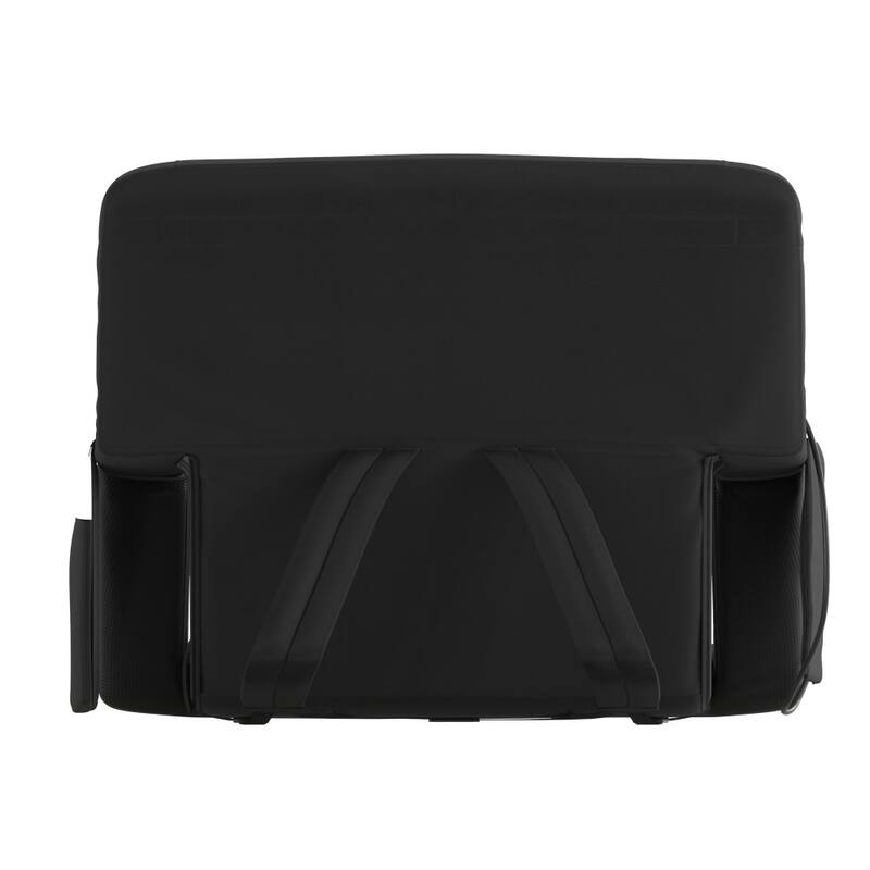 Extra Wide Foldable Reclining Heated Stadium Chair with Backpack Straps