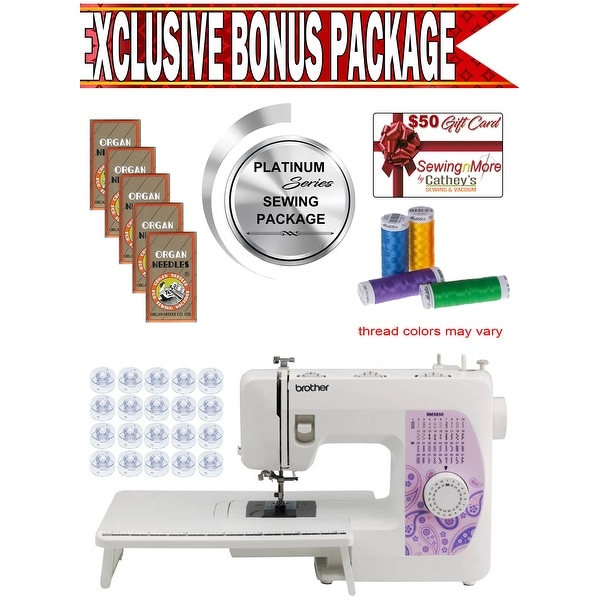 Brother BM3850 Sewing Machine w/ Exclusive Platinum Series Sewing