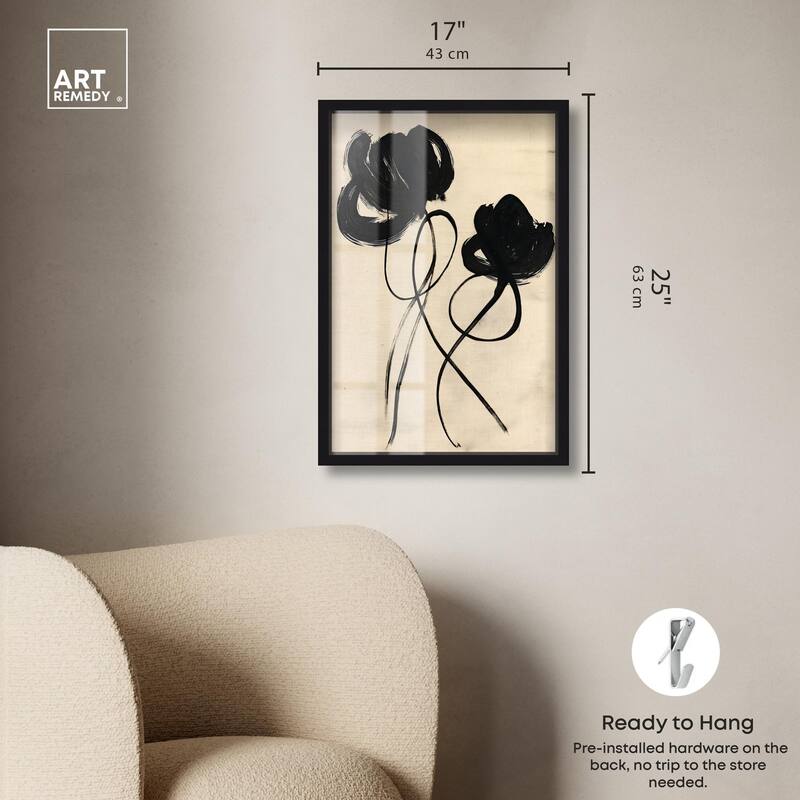 Florals in the Minimal II Shadowbox by Art Remedy