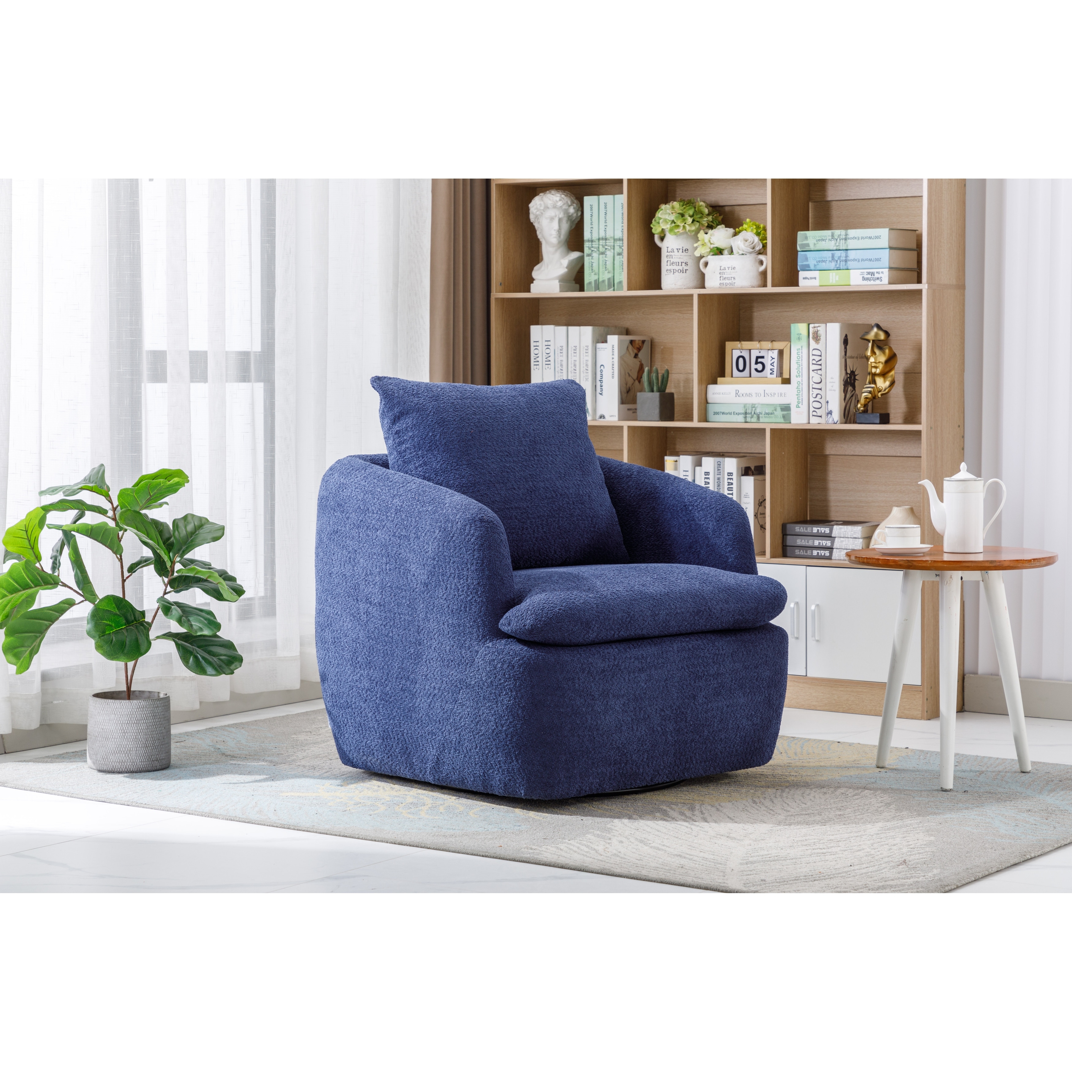 Crescent swivel hotsell chair west elm