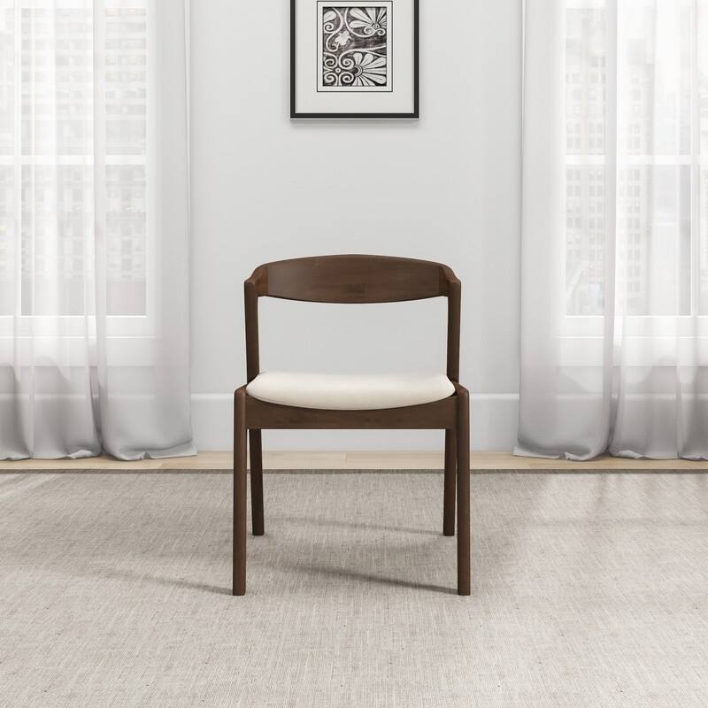 Spruce & Spring Modern Upholstered Dining Chairs Set with Solid Wood Frame Kitchen Side Chairs