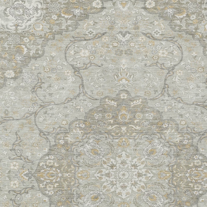 HomeRoots Medallion Traditional Rectangle Outdoor Rug