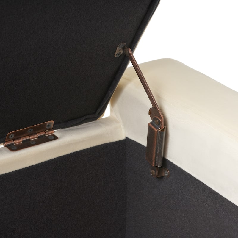 Hikaru Fabric Storage Ottoman by Christopher Knight Home