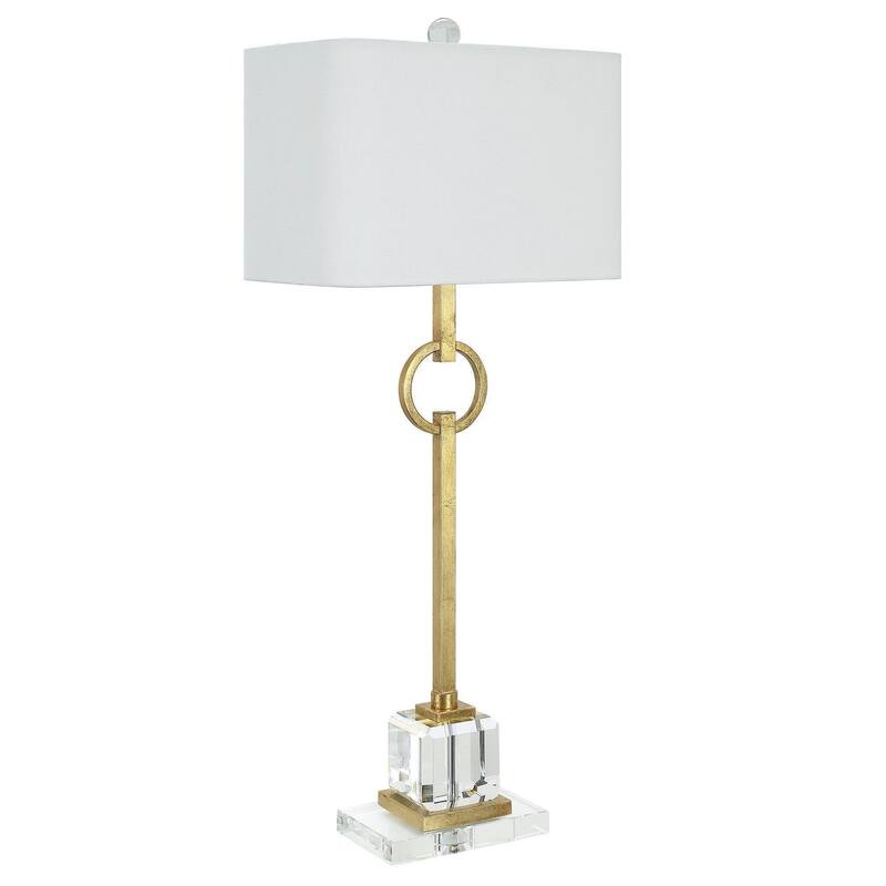 Elaina Table Lamp with Iron and Crystal Shade