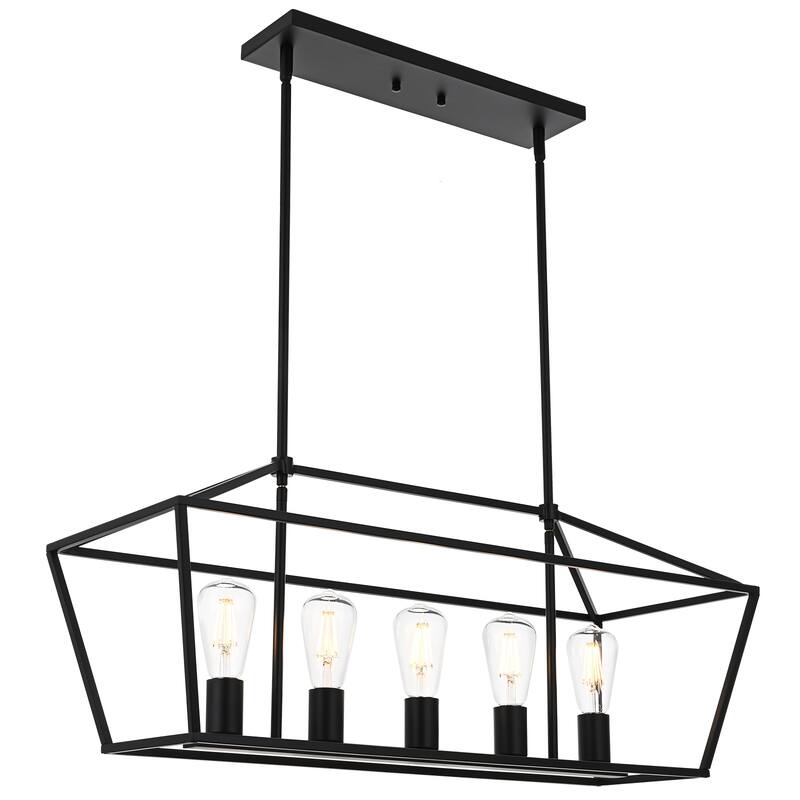 Kitchen Island Lantern Pendant Linear Chandelier