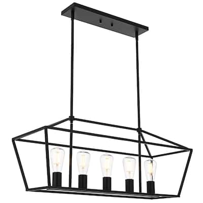 Kitchen Island Lantern Pendant Linear Chandelier