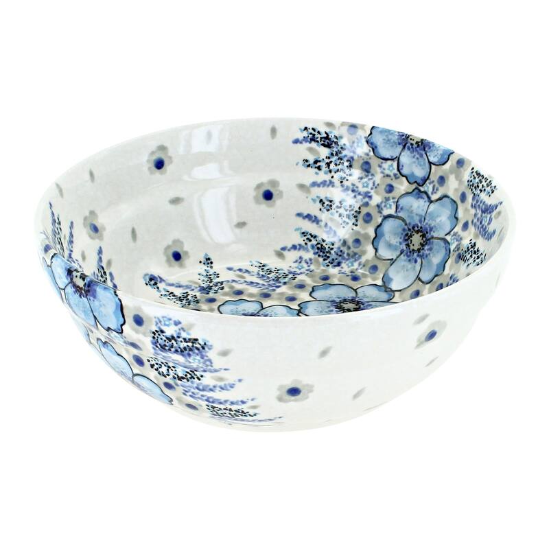 Blue Rose Polish Pottery Zaklady Cereal Bowl