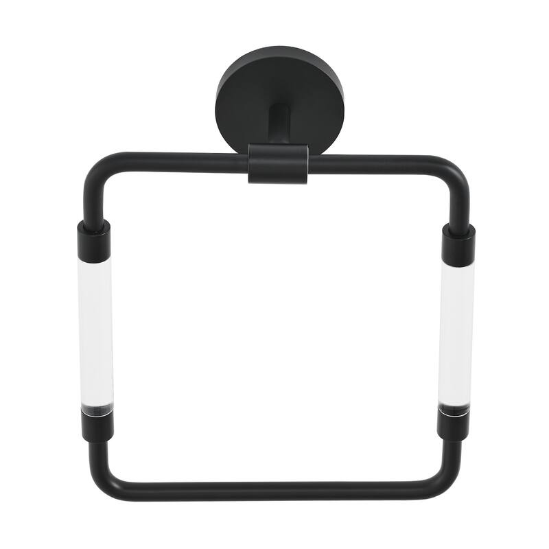 Swiss Madison SM-ATR10 Verre 7-1/2" Wall Mounted Towel Ring - Matte Black