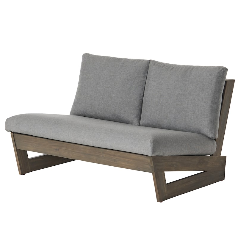 Sherwood Outdoor 4-Seater Wood Chat Set by Christopher Knight Home