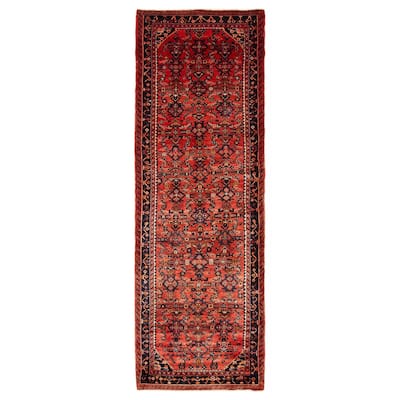 ECARPETGALLERY Hand-knotted Andelz Dark Copper Wool Rug - 3'5 x 9'10