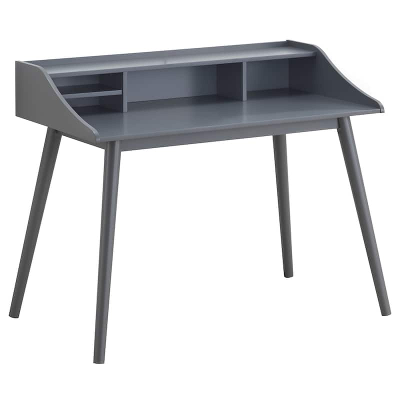 Percy 45-inch 4-Compartment Writing Desk Grey - Grey